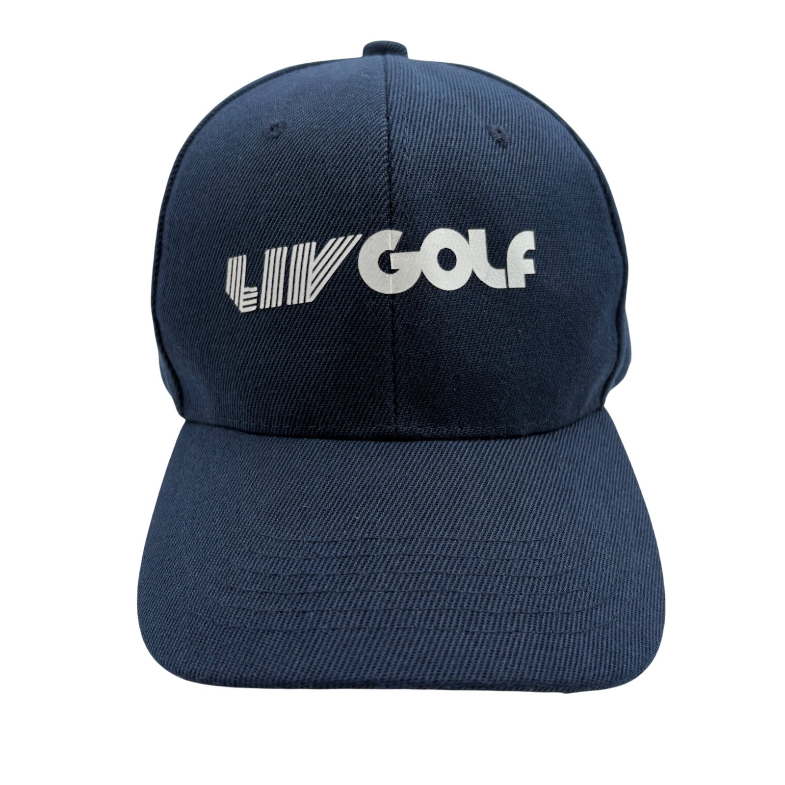Liv Golf Hat Unisex Os Navy Blue Logo Baseball Cap Adjustable Strapback Sport